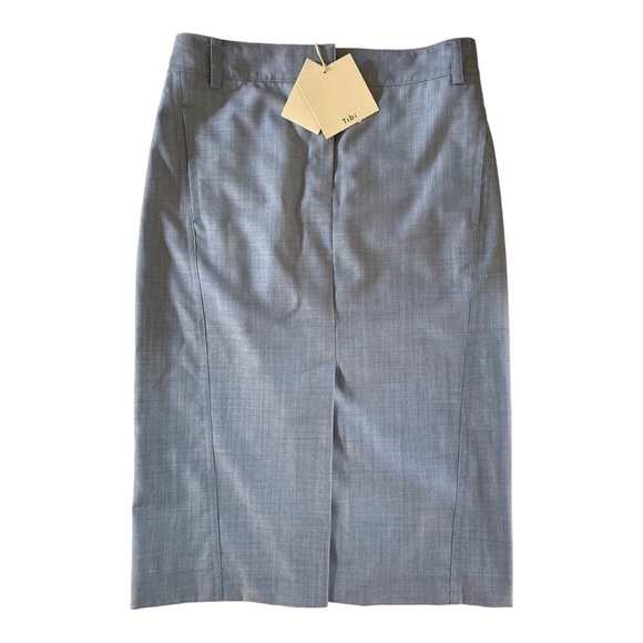 NWT Tibi Classic Wool Pencil Skirt Size 0 - Picture 3 of 11